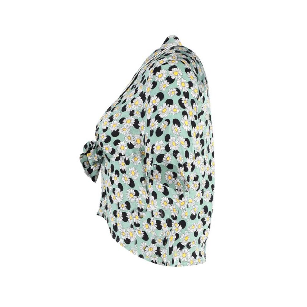 Sandro Paris Printed Pyjama Shirt in Floral Print Viscose - Picture 2 of 3